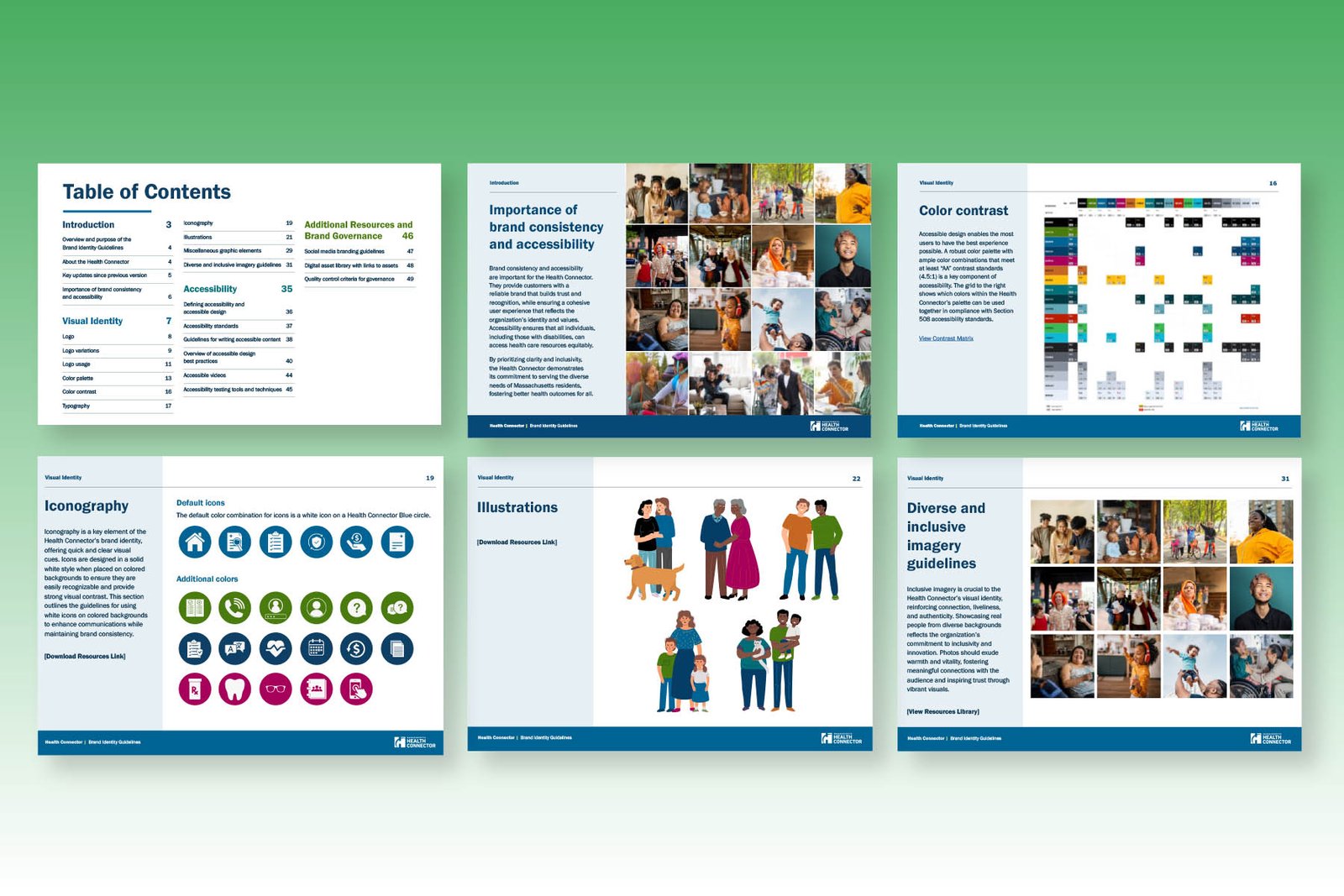 Massachusetts Health Connector Brand Refresh: project artwork 2 of 2