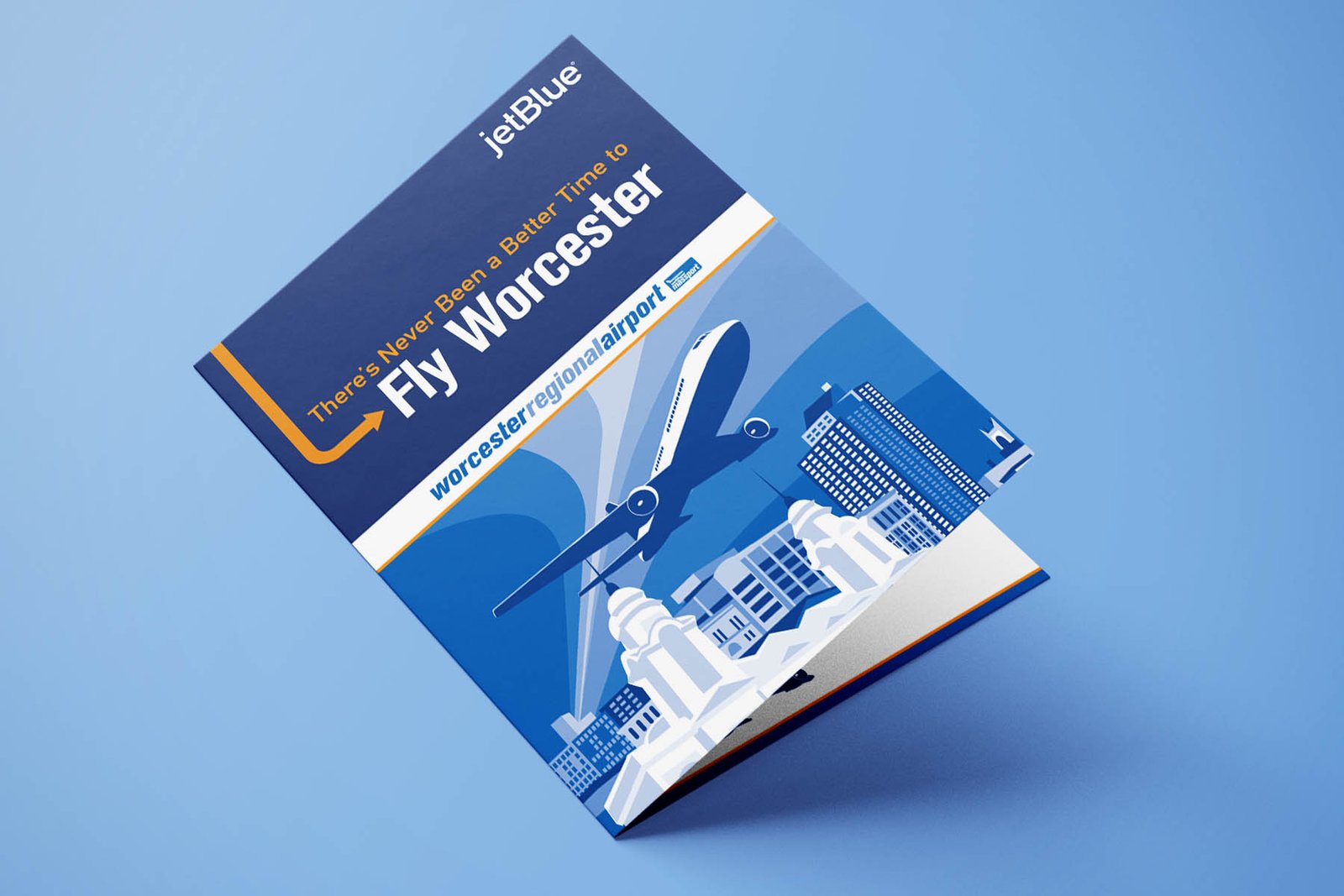 Bringing JetBlue to Worcester: project artwork 2 of 3